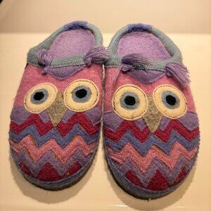 Garnet Hill Pure Wool Slippers | Size 2 Girls Pink